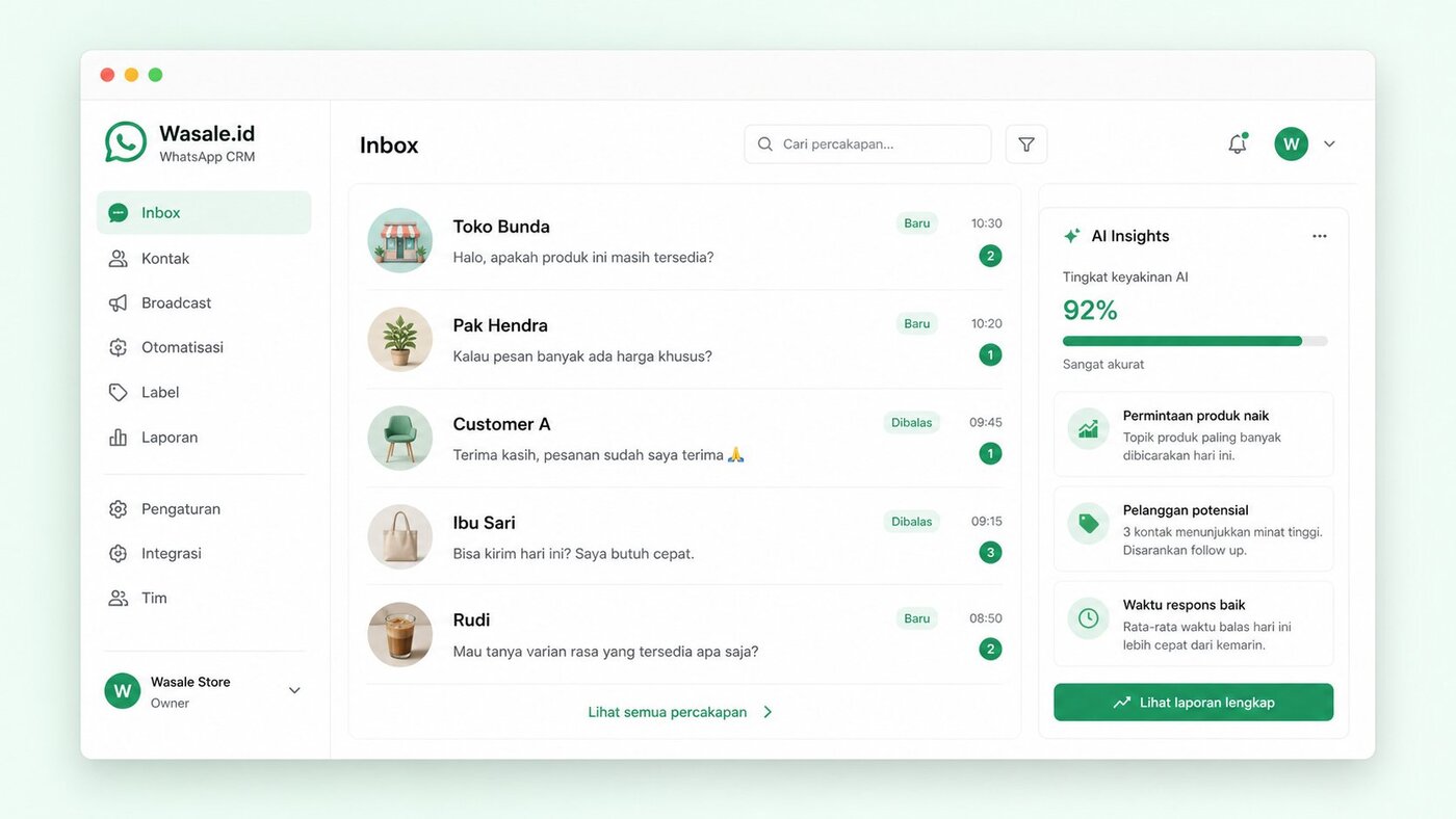 Wasale dashboard preview